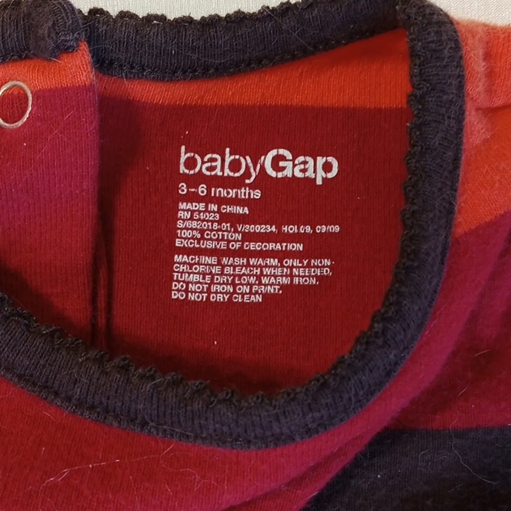 3 PCS Baby Gap Cotton Long Sleeve One-Piece 3-6M Leggings 6-12M